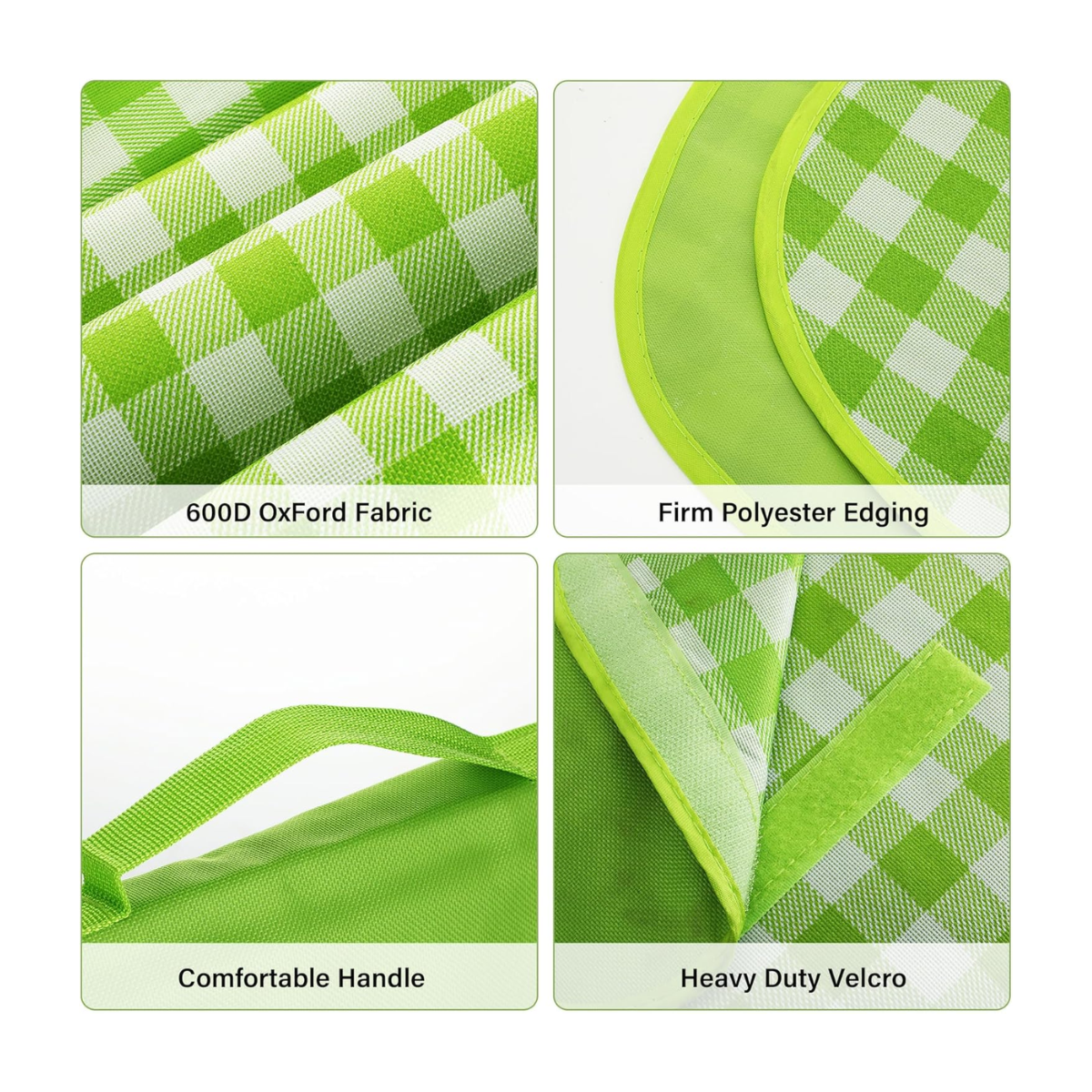 Vista 3 de Manta para picnic impermeable pd-96 - COLOR: ROJO